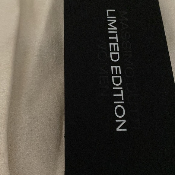 NWT. Massimo Dutti Limited Edition Ivory Wool/Viscose/Silk Blend Trousers Size 4 - Picture 8 of 13